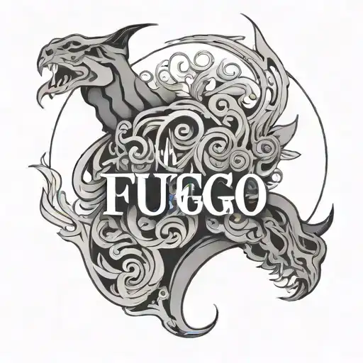The Word 'Fuego' Minimalistic