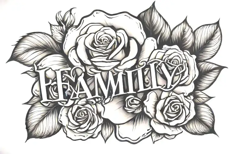 Family Word Rose