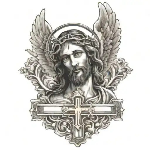 Cross Of Jesus Christ Angel With Money