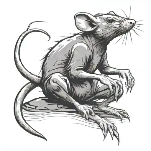 Rat Think Tattoo Ideas Flipping The Bird
