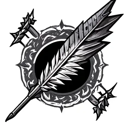 Arrow Tattoo With Name Niko