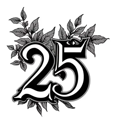 Aab Initials With Roman Numeral 25