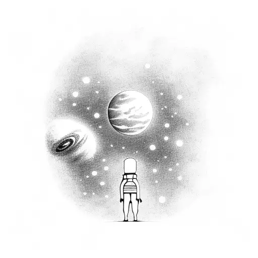 Silhouett Man And Child With Space In The Background