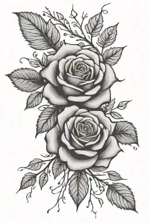 Rose Branches Around The Wrist