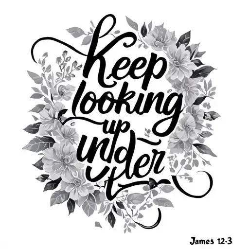 The Bible Verse James 1 2-3 And The Words Keep Looking Up Under It