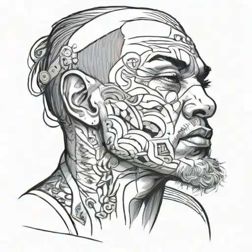 Black And Grey Portrait