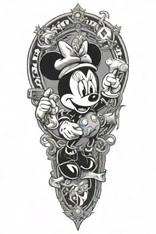 Minnie And Mickey Mouse Money Bags N Guns