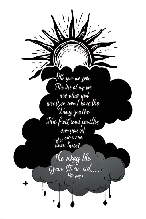 Bible Verses With Sunshine On Top Of Clouds Shining Down