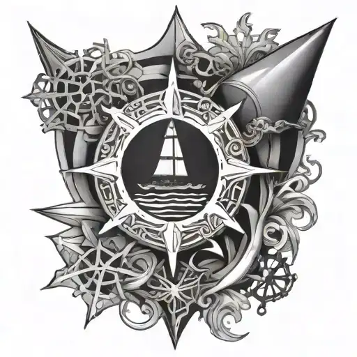 Nautical And Snowflake