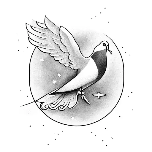 Cancer Zodiac Sign Constellation With Dove