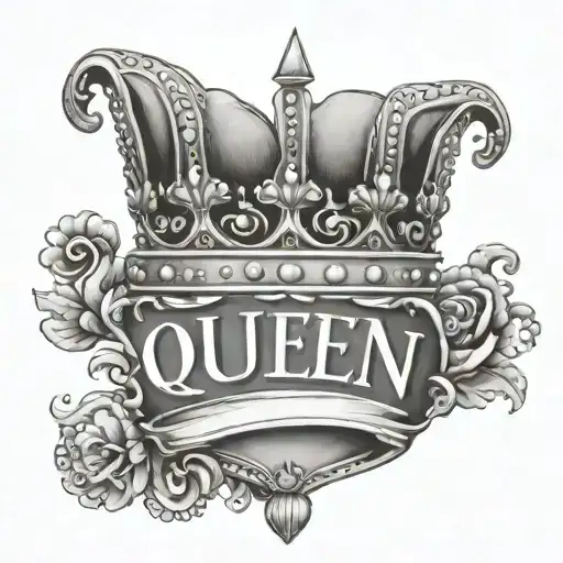 Queen Crown With Name Trudie