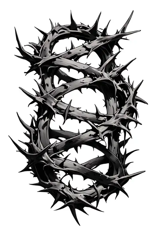 Crown Of Thorns Wrapping Itself