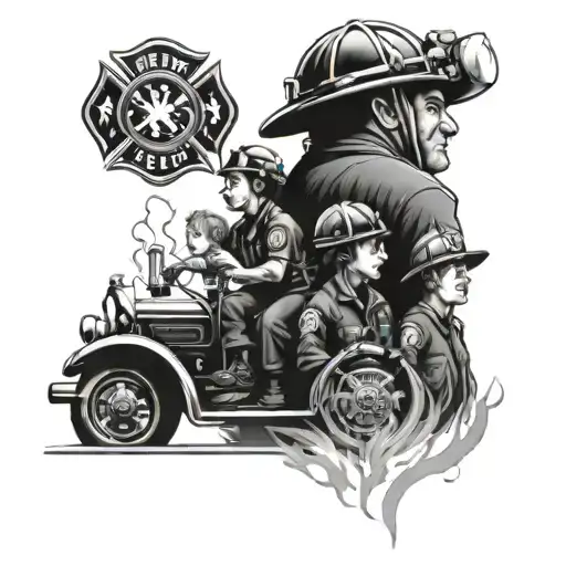Family With Fire Department