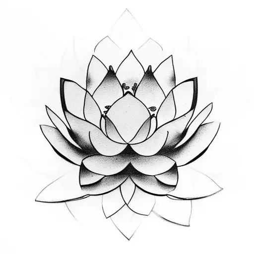 Lotus Flowers On Thigh