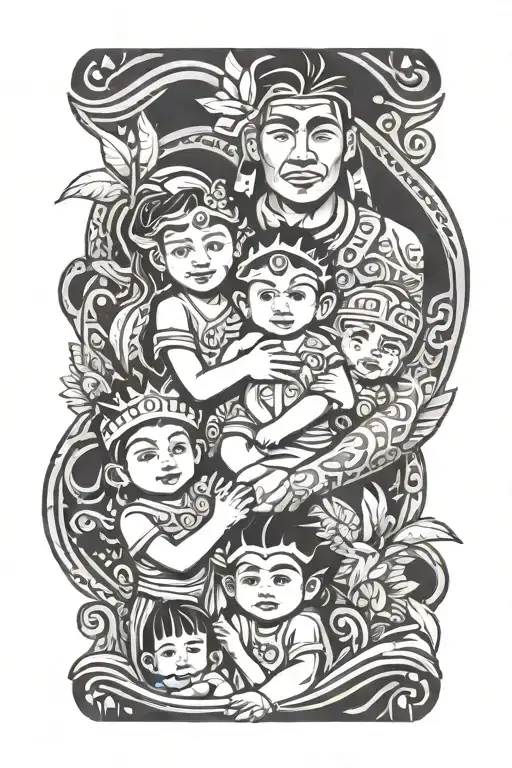 Polynesian Child Family Water