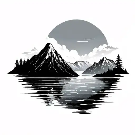 Water And Mountain Simple