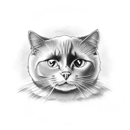 Black Cat In An Antique Frame