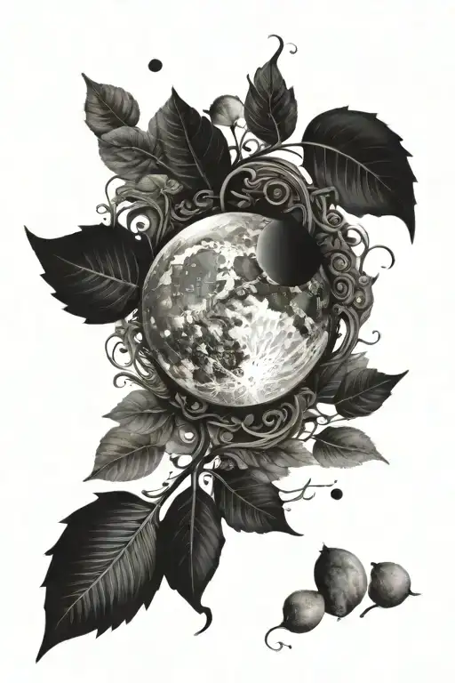Moon Phase Tattoo For My Family Tree