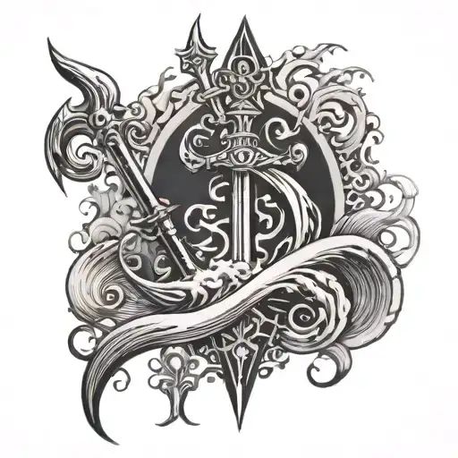 Waves Surf Gothic Trident