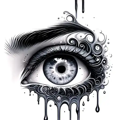 Psychedelic Melting Eye