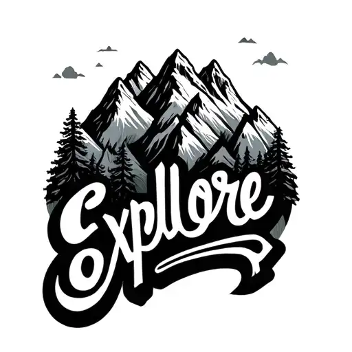 Explore Word Followed With Mountains