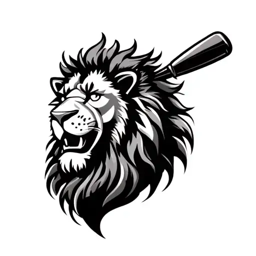 Chennai Super Raja King Yellove Lion Flames Ball Bat