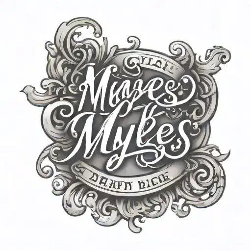 Male Script Font Name Myles