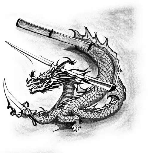 Dragon Samurai Katana