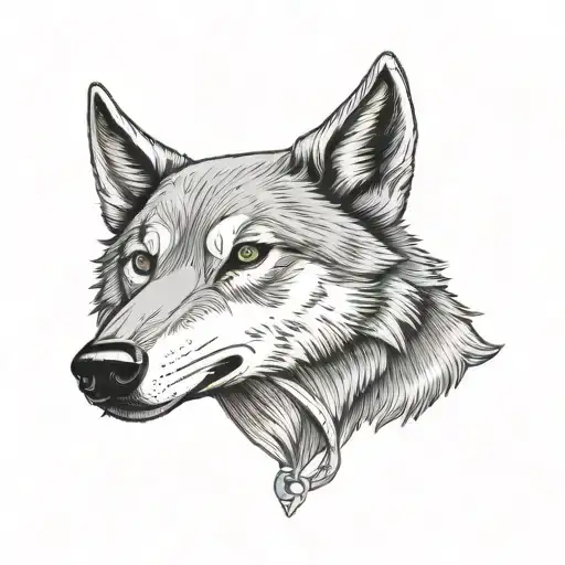 Wolf Beret Knife Crossed Military