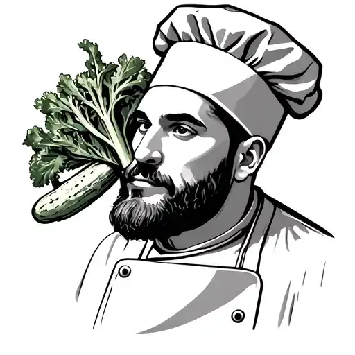 Male Chef Vegetable