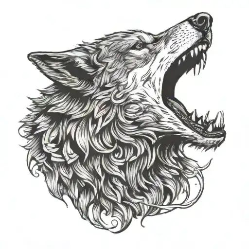 Halfmoon Wolf Howling