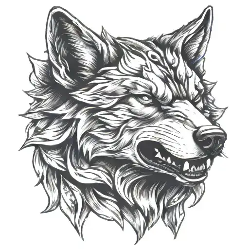 Iron Wolf Head