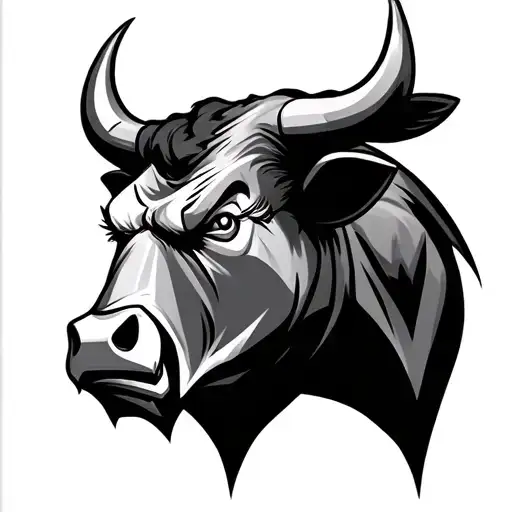 Angry Geo Bull Head