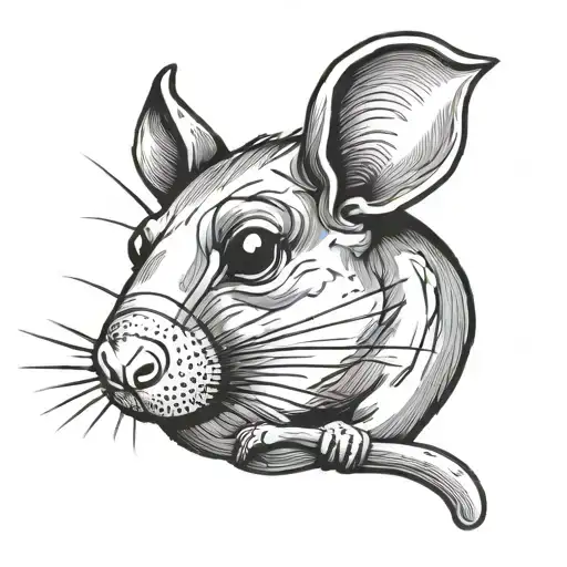 Rat Think Tattoo Ideas Flipping The Bird