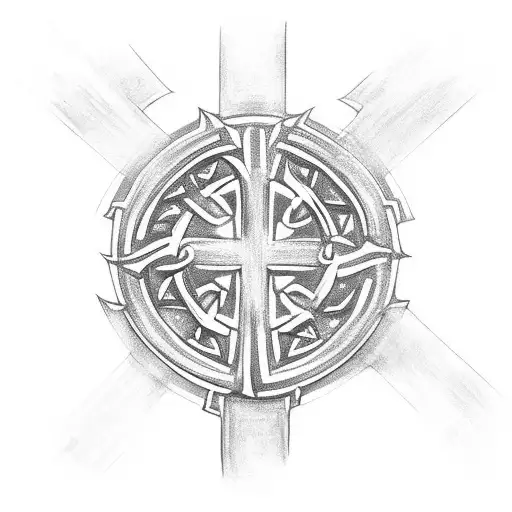 Black Irish Celtic Cross