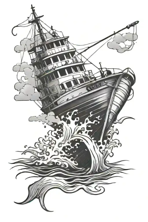 Fishing Boat Navigating