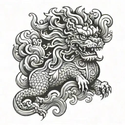 Foo Dog In Smoke No Body