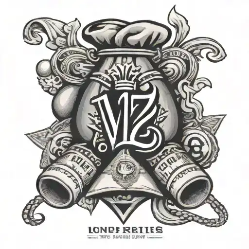 Money Bags And V12 Logo Surrounded