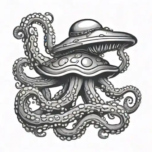 Octopus Ufo Beaming