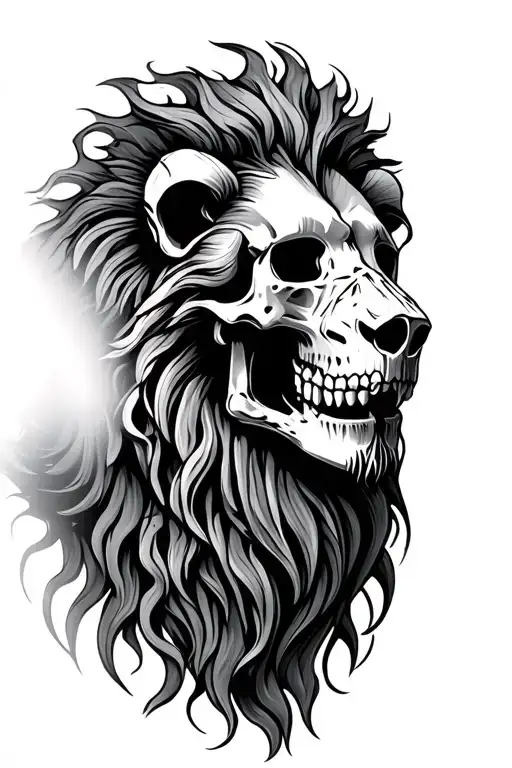Lion Head Skeleton