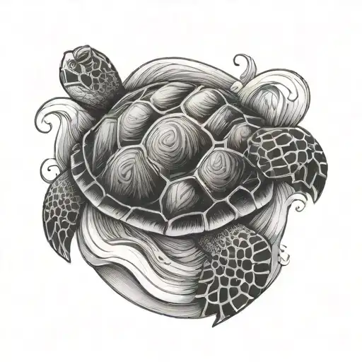 Cross Turtle Wave In And