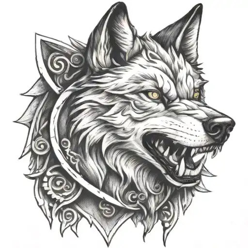 Iron Wolf Head