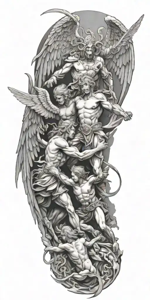 Angels Fighting Demons