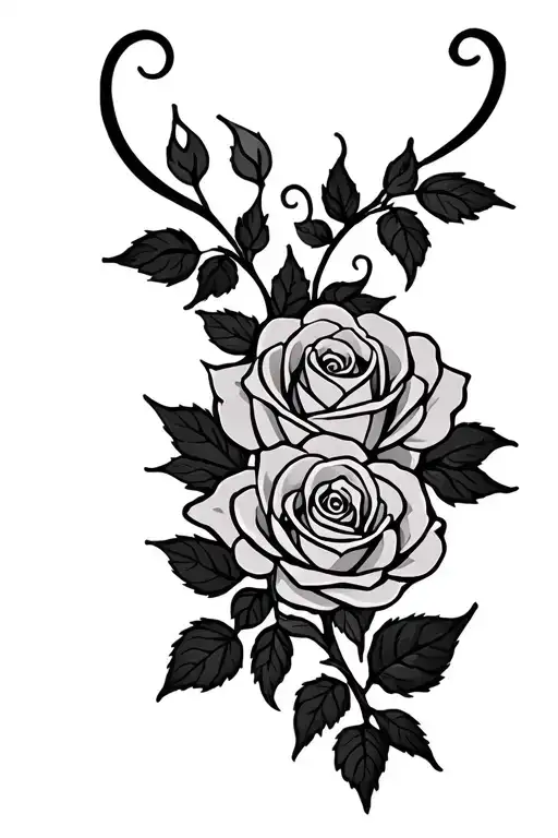 Vines Word Family Rose Intertwined Representing