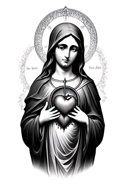 Virgin Mary Sacred Heart