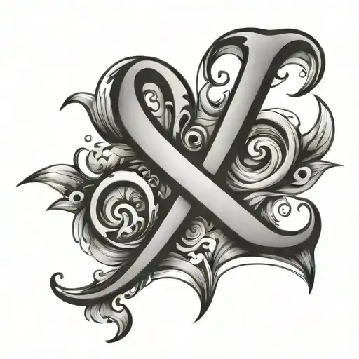 Letters V And S Love Symbol