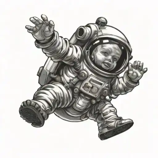 Baby Astronaut With Diaper