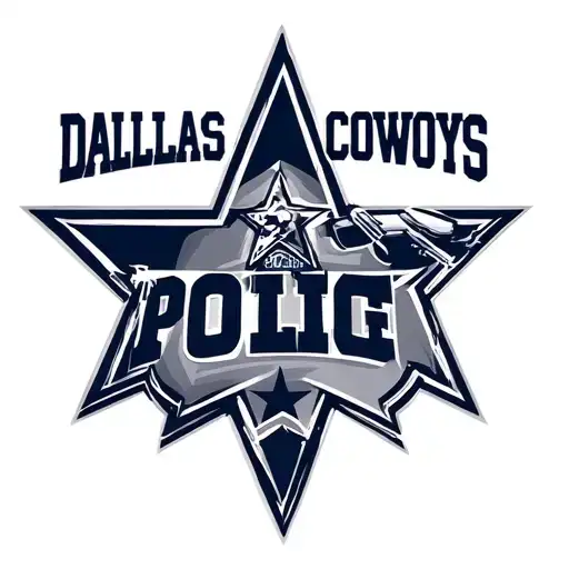 Dallas Cowboys Dad Memorial Police Officer