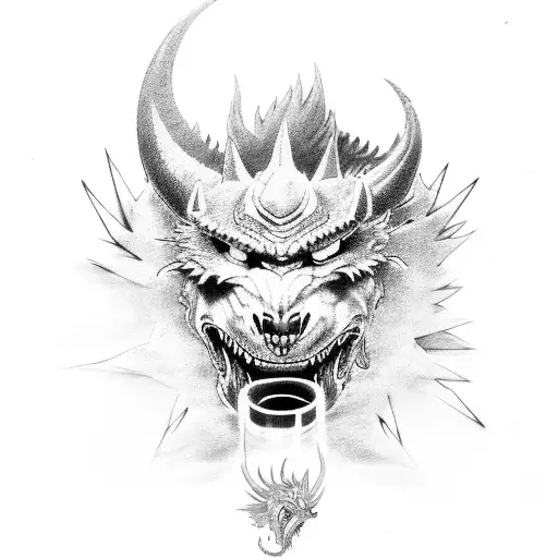 Lobo Y Dragon Oriental