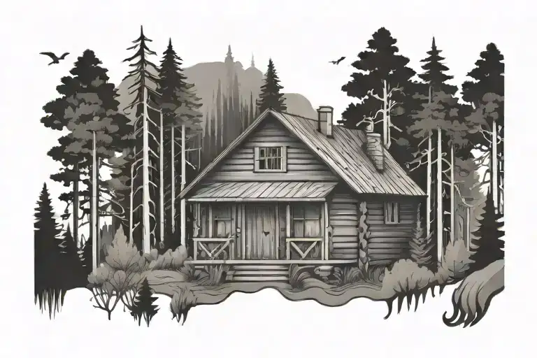 Cabin In The Wood Carry Water